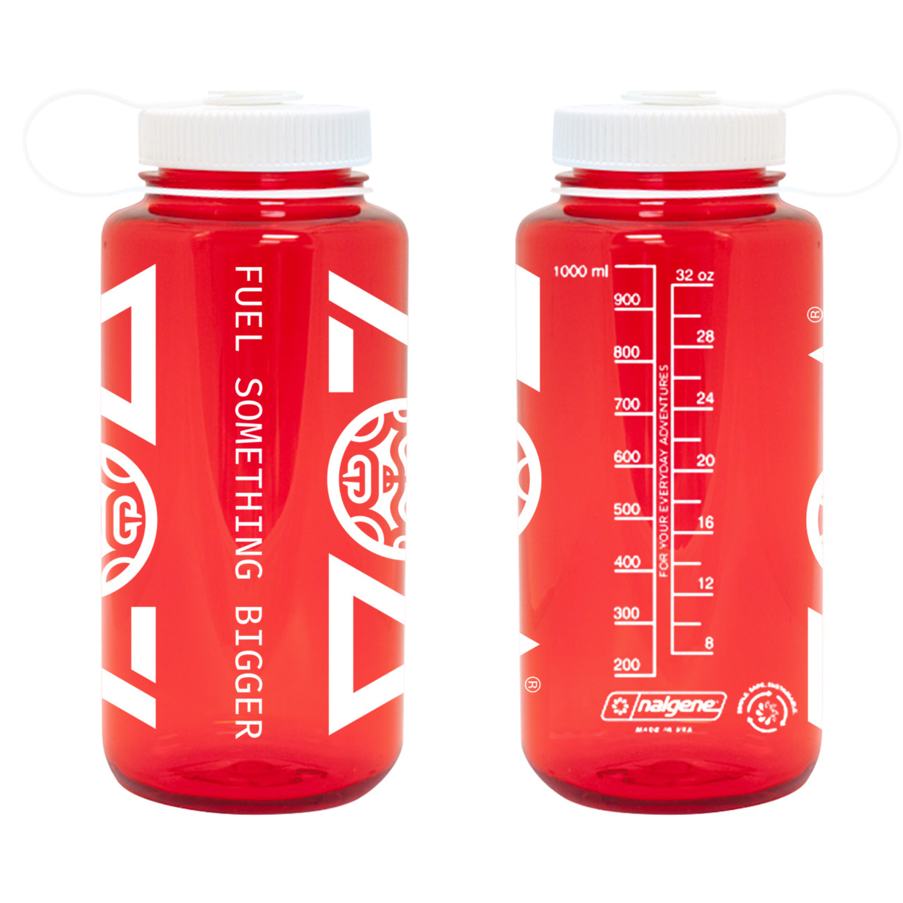 OUT OF STOCK / PRE-ORDER Shaker Bottle Red with Flat Cap 16 / 32 oz
