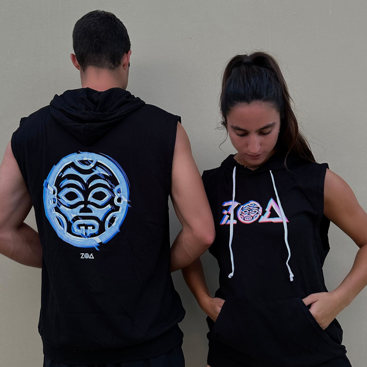 ZOA Glitch Sleeveless Hoodie