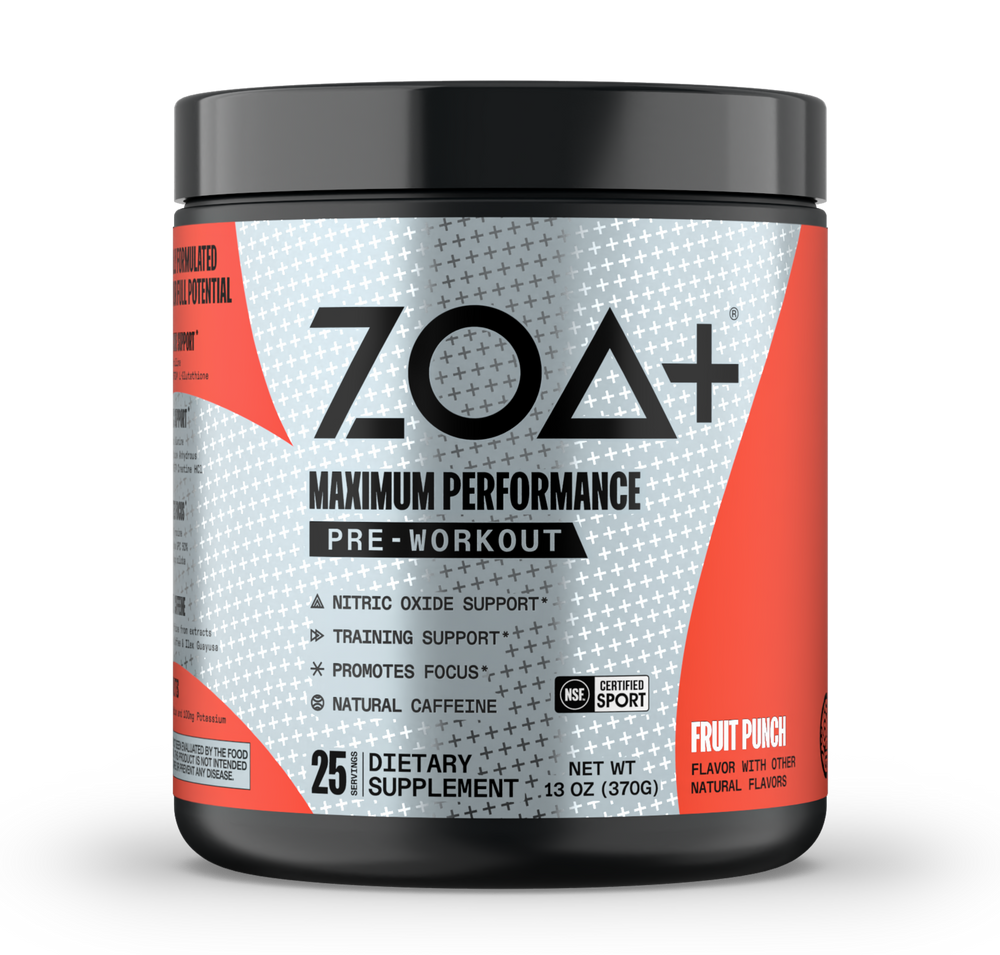 ZOA+ PreWorkout Powder Fruit Punch 13oz