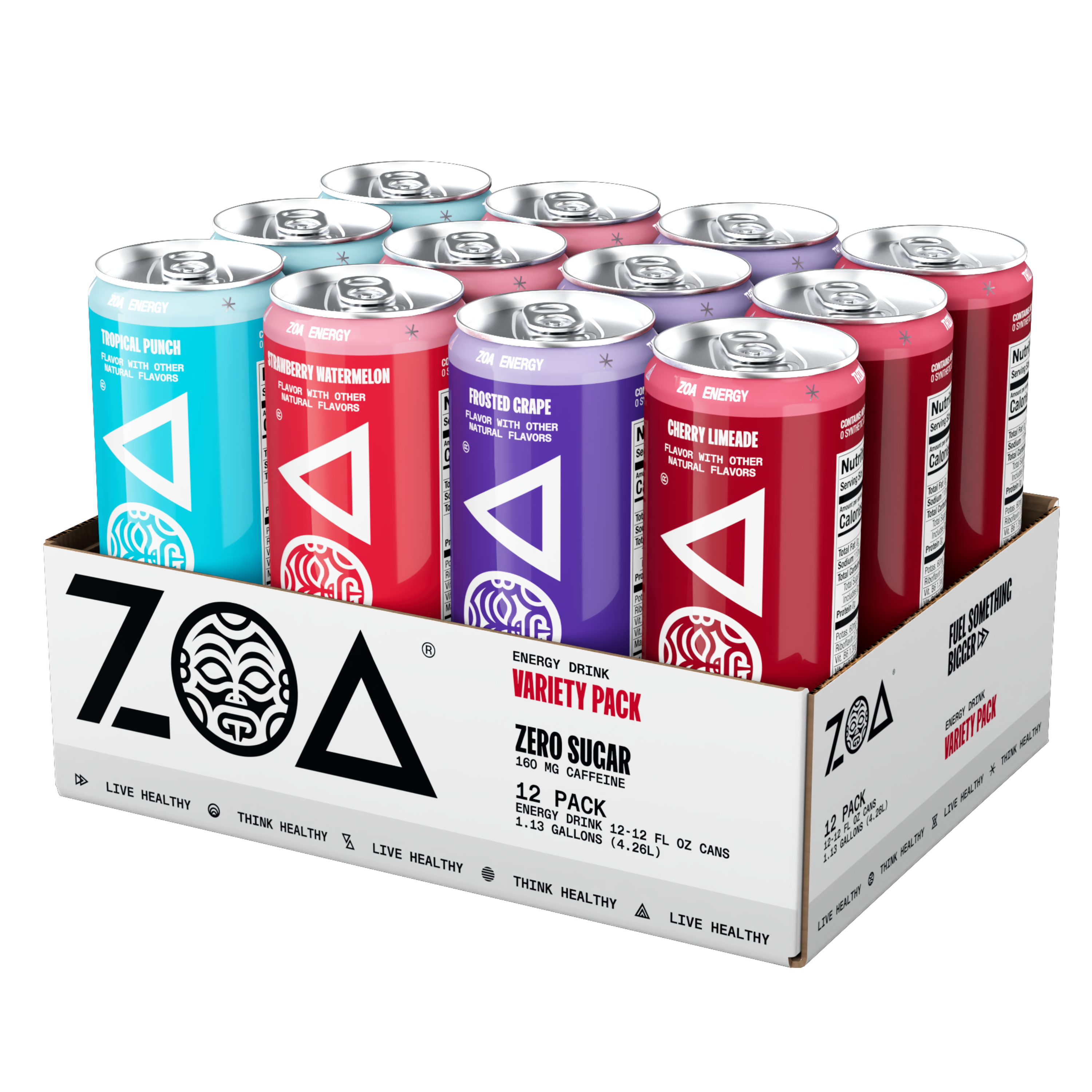 ZOA Energy Drink Variety Pack 12oz