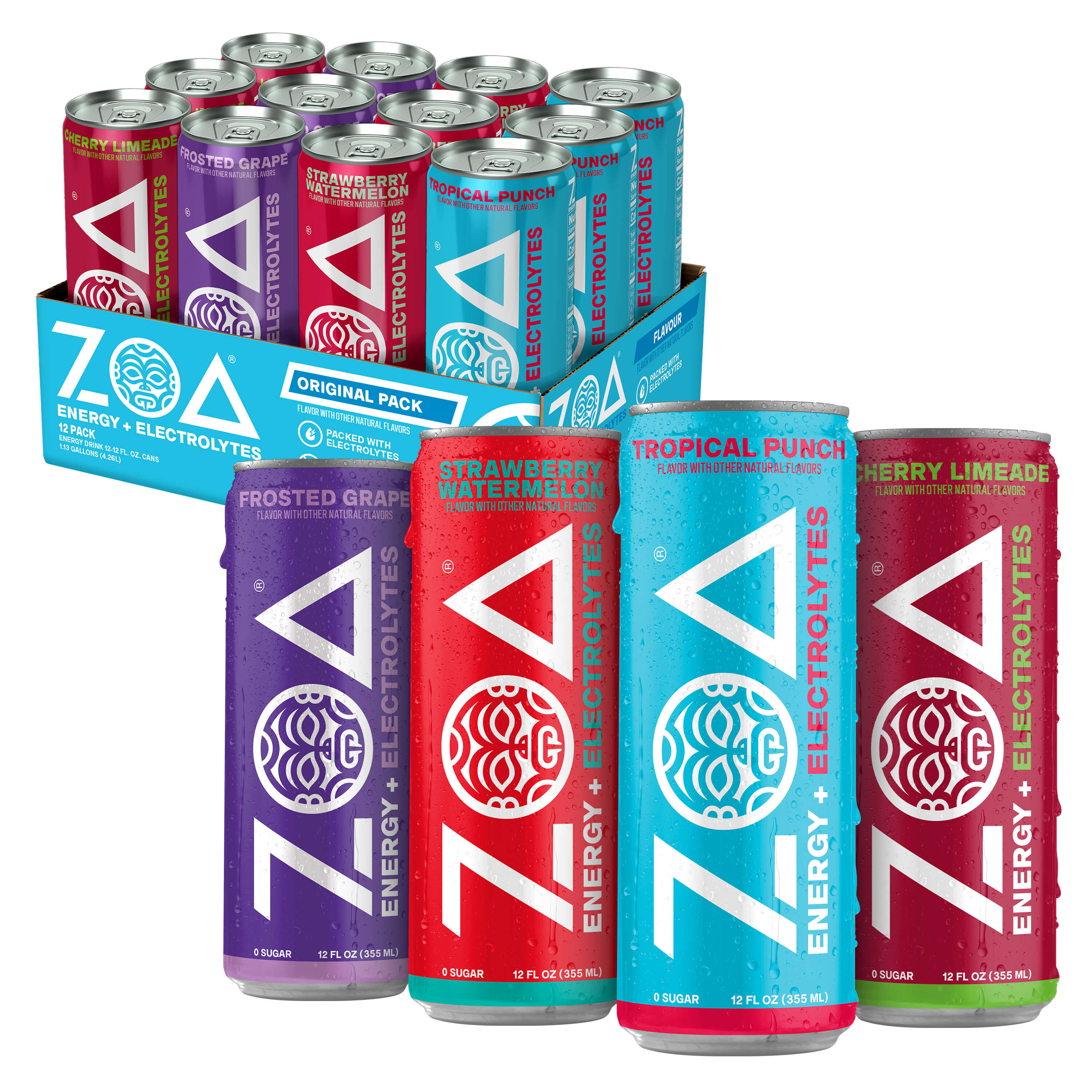 ZOA Energy Drink Variety Pack 12oz
